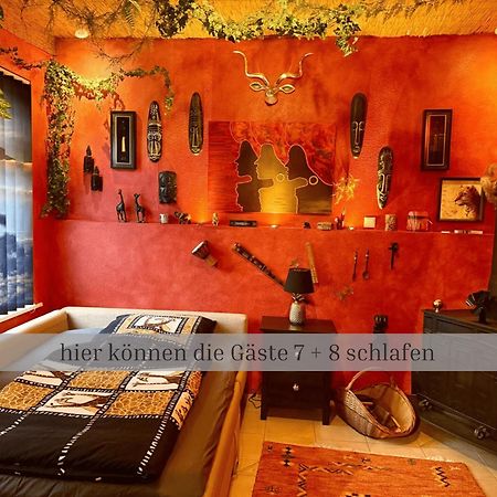 Lodge Of Africa - Einzigartige Themenzimmer, Eingezaeunten Garten, Sauna, Whirlpool & Kamin, Hunde Willkommen, Gasgrill, Voll Ausgestattete Kueche, Grosser Essbereich, Hamburg & Stade In Der Naehe Twielenfleth Bagian luar foto